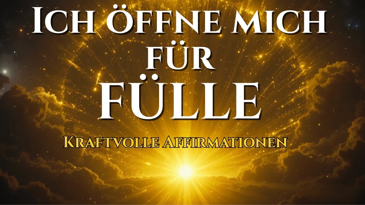 Ich öffne mich für Fülle 💎 | 432 Hz Affirmationen für Wohlstand & Reichtum