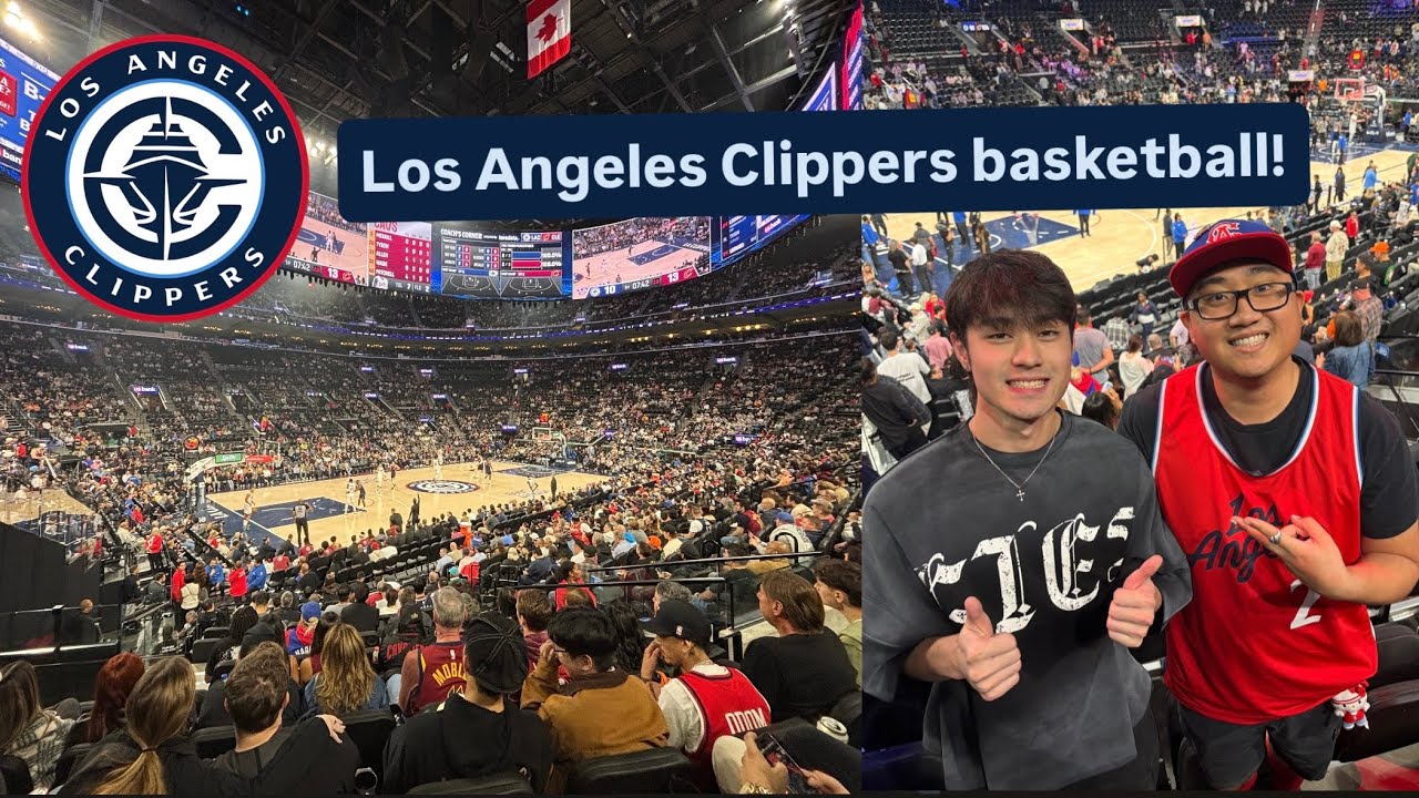 Khayle and David watch Los Angeles Clippers basketball!