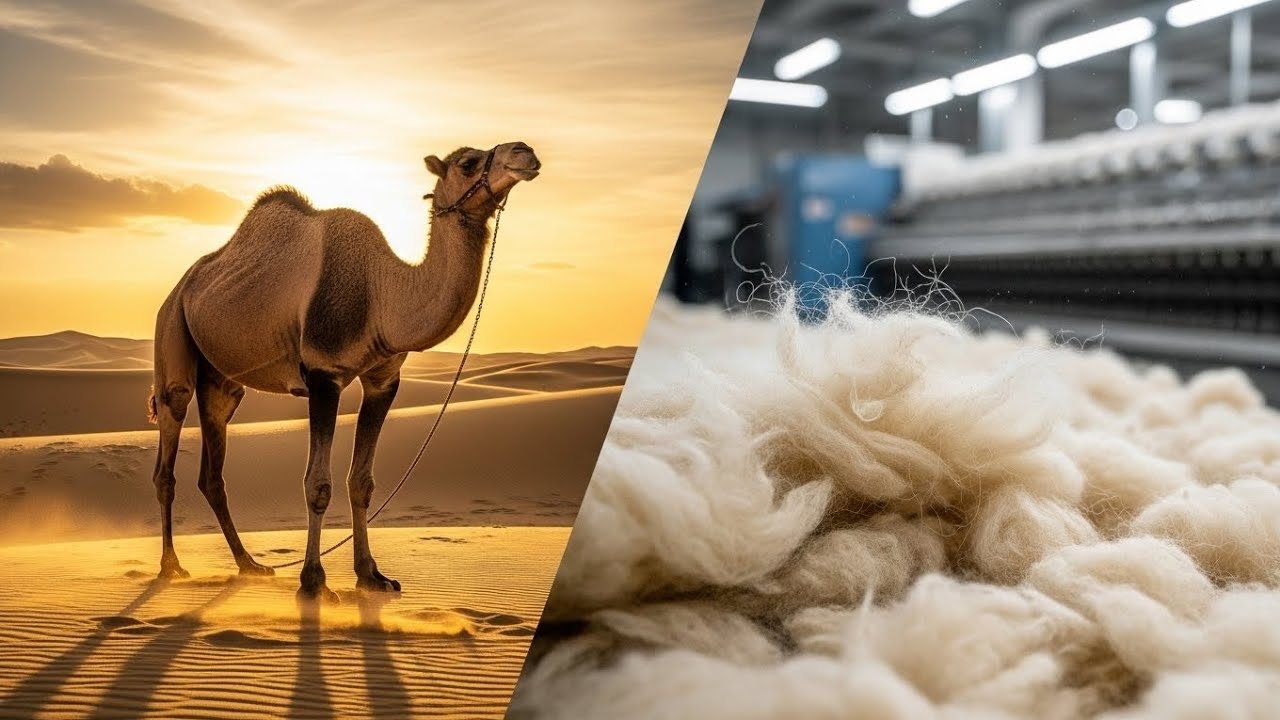 From Desert to Luxury – How Camel Wool Is Made | Inside Camel Wool Factory Process