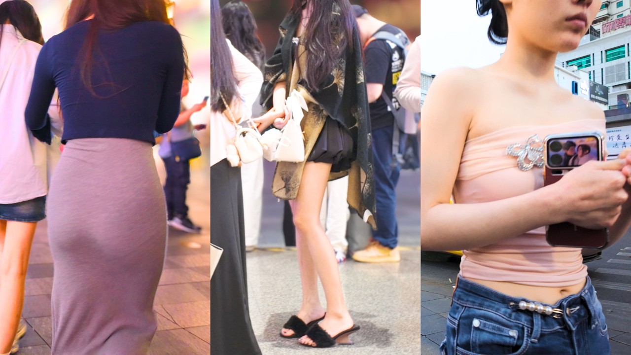 4K China City Walk | China's BEST Street Walk, Leisure Life Moments of Chinese Girls. 中国の女の子の日常生活.