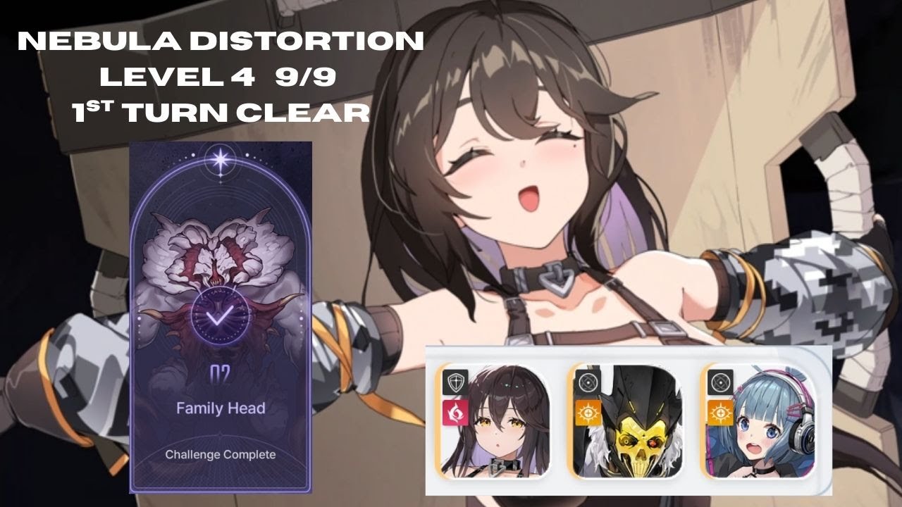 Maribell, Cassius, Nia FTK Family Head - Nebula Distortion 4 9/9 S1 CZN | Chaos Zero Nightmare