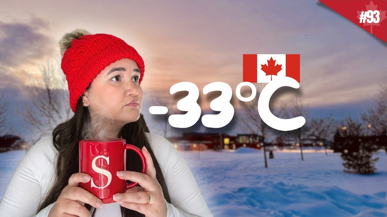 ROTINA NO CANADÁ a -33°C ❄️ como a gente sobrevive a esse frio?