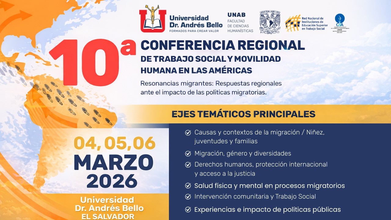 SALA1 | 10.ª Conferencia Regional de Trabajo Social y Movilidad Humana 2026