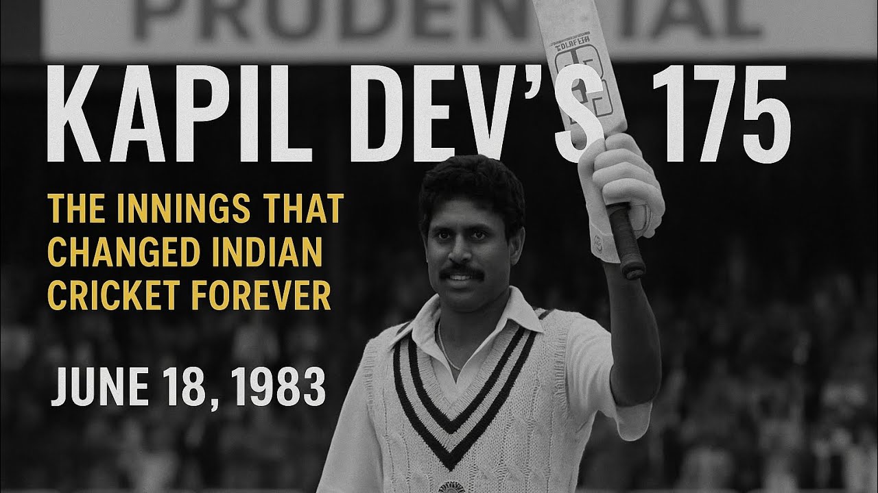 Kapil Dev's 175 — The Innings That Changed Indian Cricket Forever | June 18, 1983