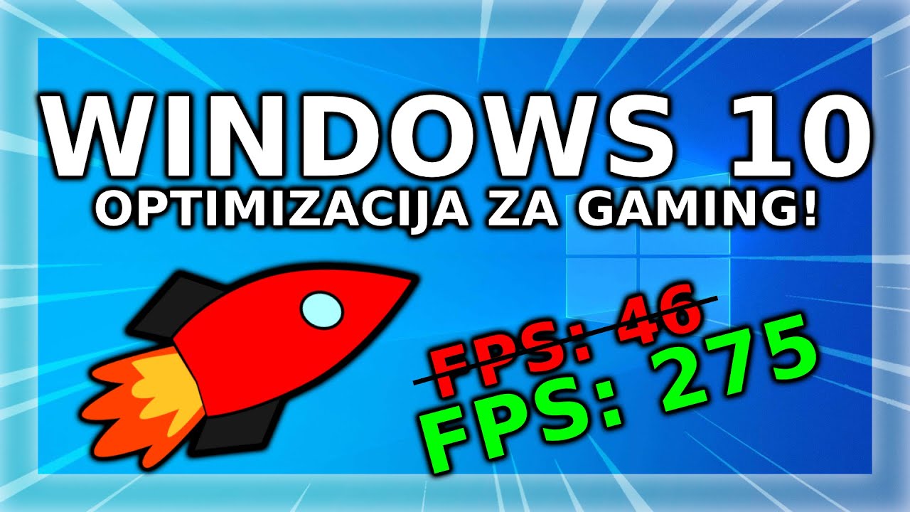 WINDOWS 10 OPTIMIZACIJA ZA GAMING 2020