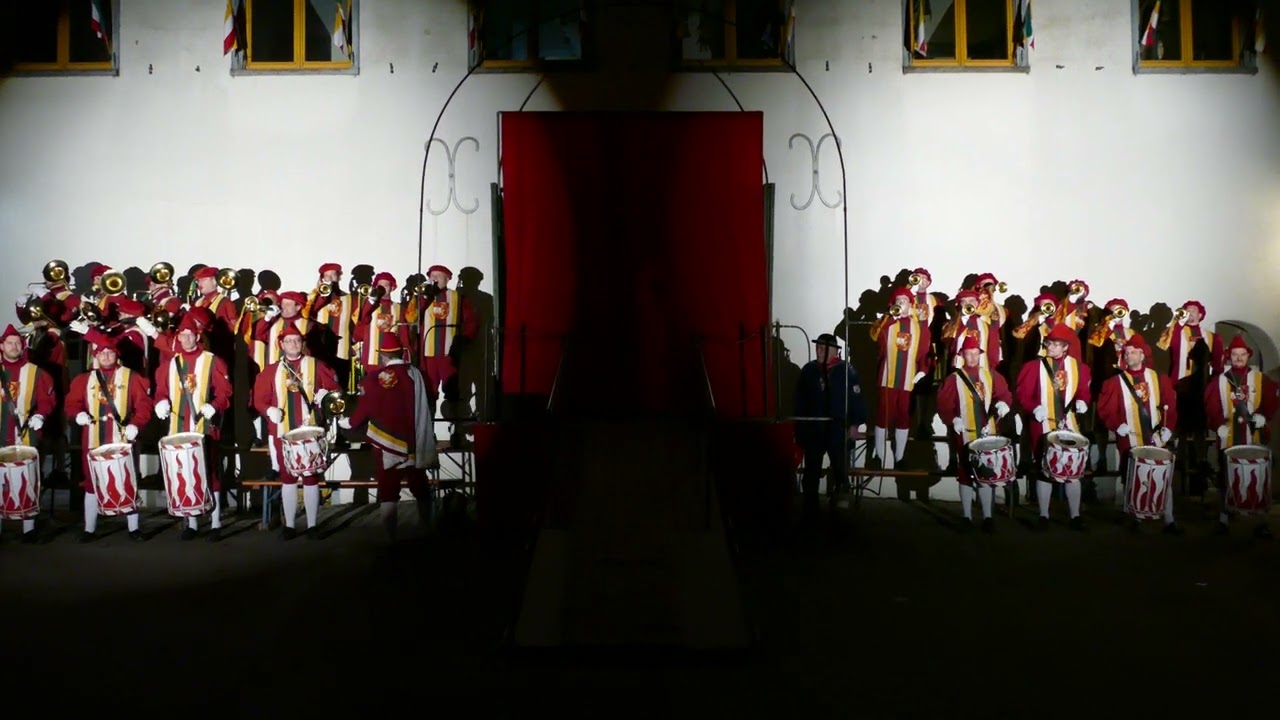 FZ der Narrenzunft Gole beim Raus mit em Gole 2023 in Riedlingen 1. Video