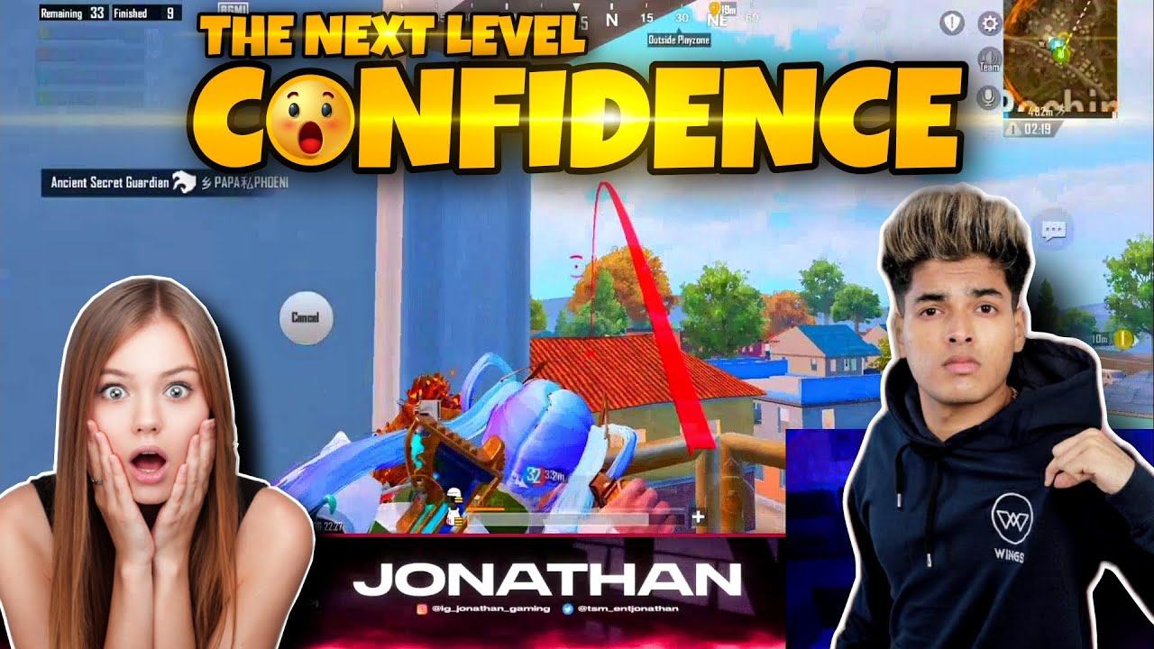 THE NEXT LEVEL CONFIDENCE❤️ | PERFECT NADE | JONATHAN GAMING | SURPRISE! | GOD GAMEPLAY | MN squad