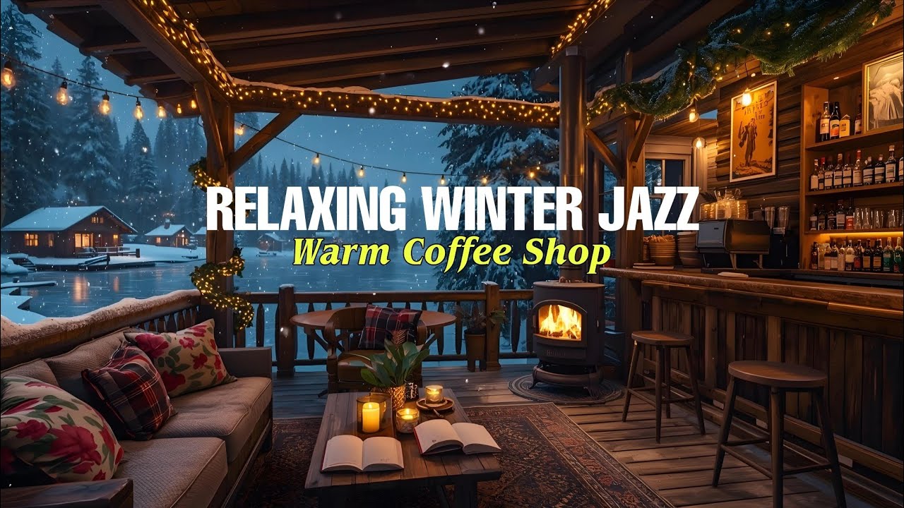 Cozy Coffee Shop Jazz in Winter ⛄ Smooth Background Music for Work & Study