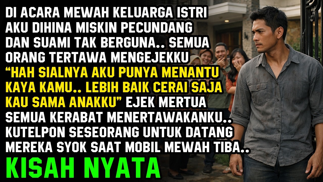 DI ACARA KELUARGA ISTRI, SUAMI DIHINA MISKIN TAK BERGUNA, PEMBALASAN SUAMI BUAT MEREKA NYESEL!