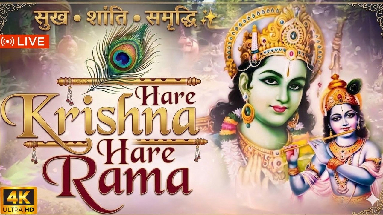 Krishna Maha Mantra | हरे कृष्ण हरे कृष्ण | मन को शांति देने वाला मंत्र