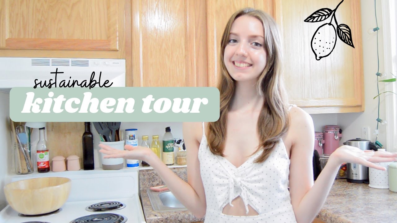 SUSTAINABLE COLLEGE KITCHEN TOUR: *realistic* low waste swaps & eco-friendly tips!