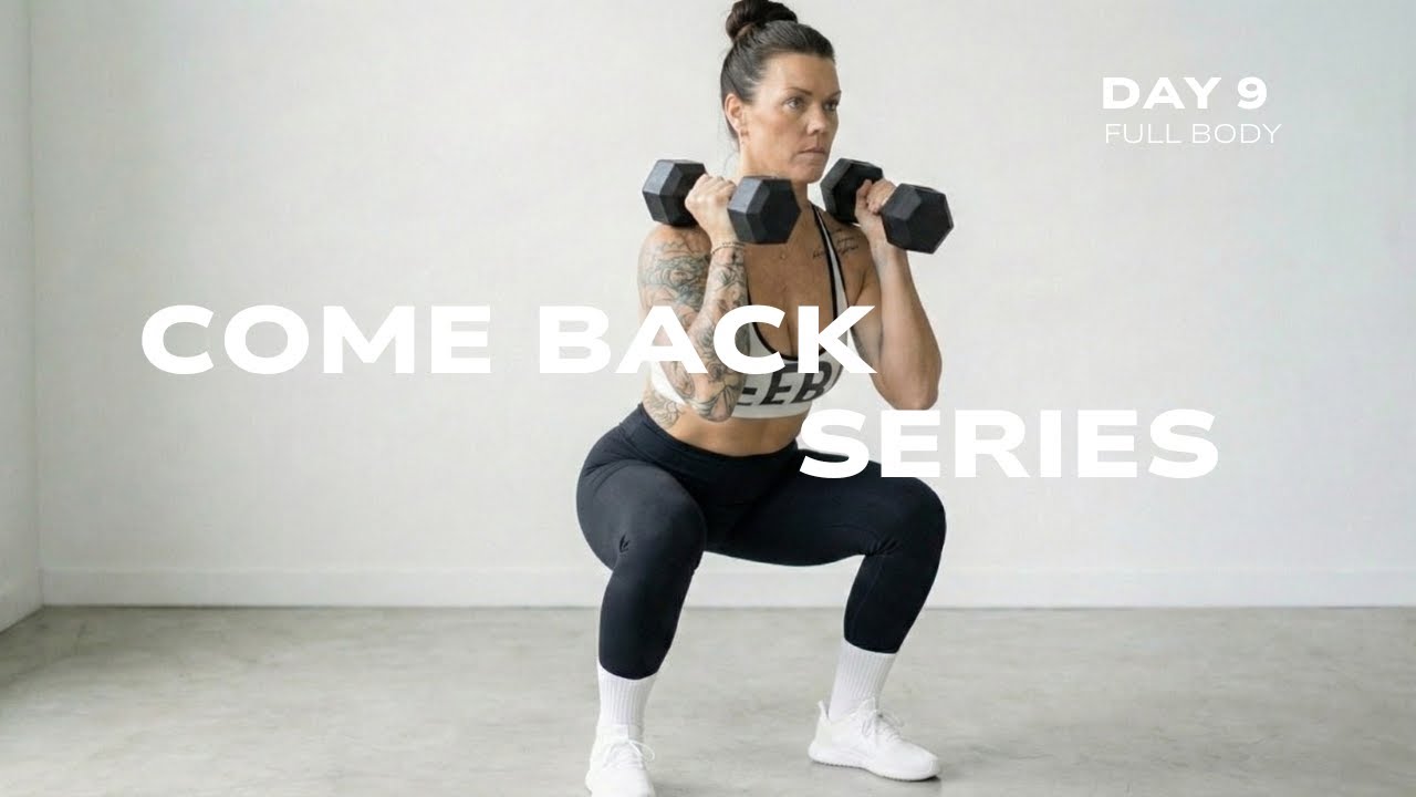 Day 9: Full Body Workout At Home | Dumbbells only | The Come Back Series
