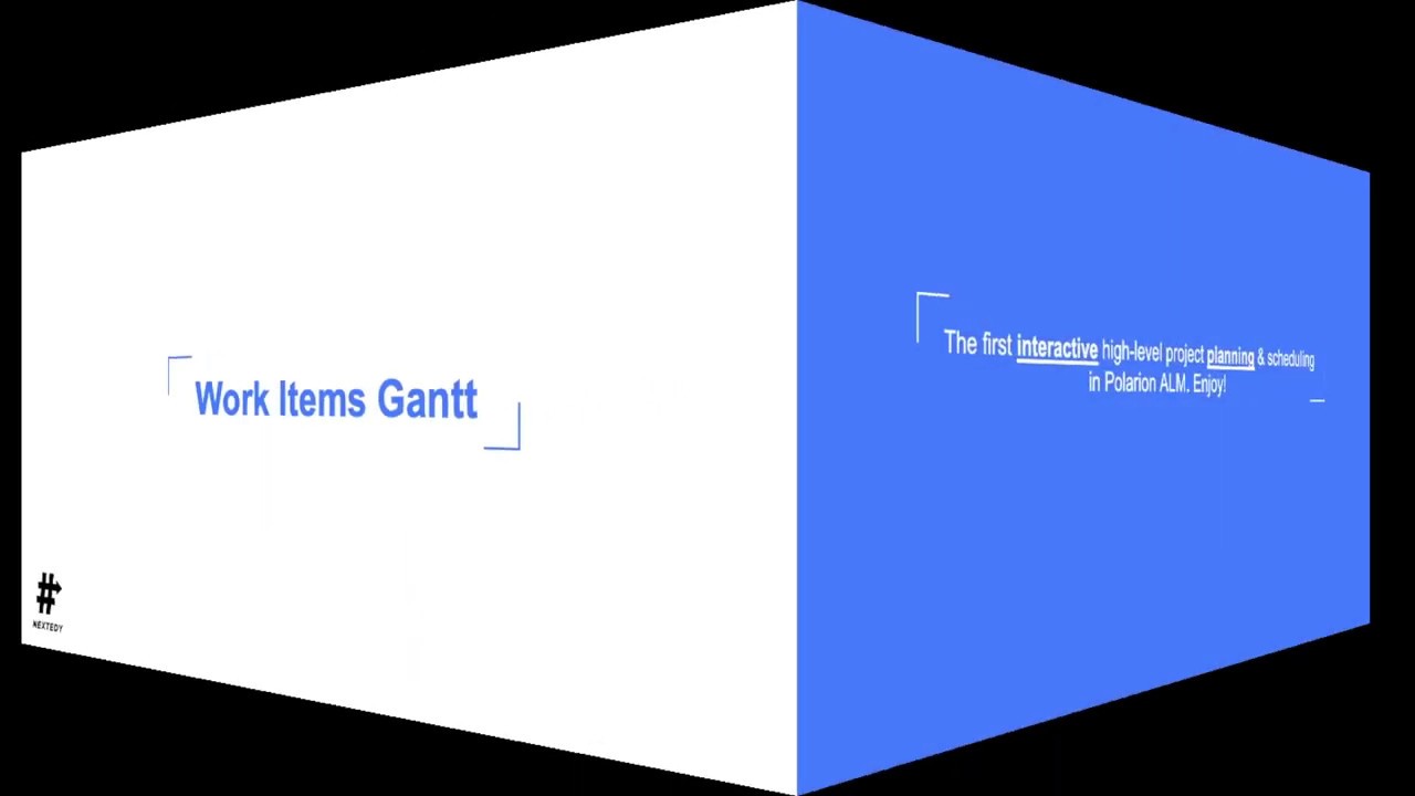 Work Items Gantt for Polarion ALM by Nextedy Systems