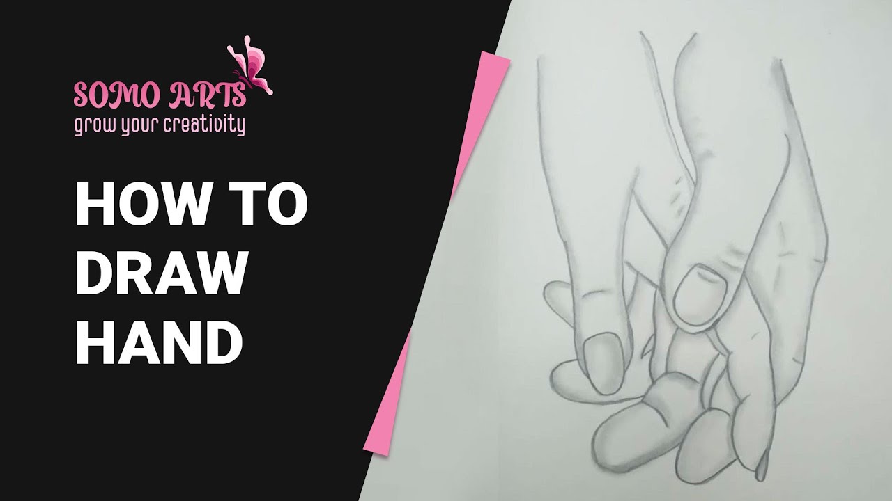 Hand Drawing Tutorial For Beginners- Easy way & step by step || Somo Arts