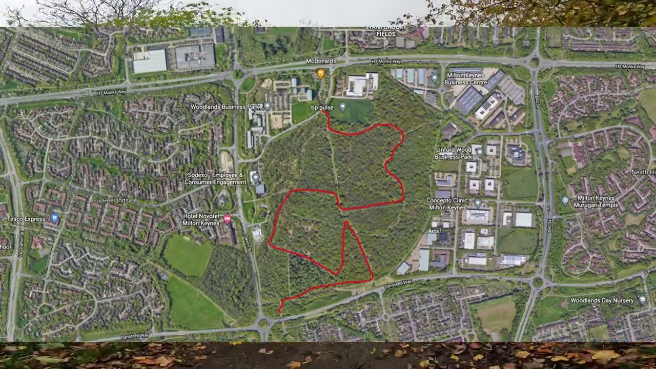 Cycling around Linford Wood - Milton Keynes