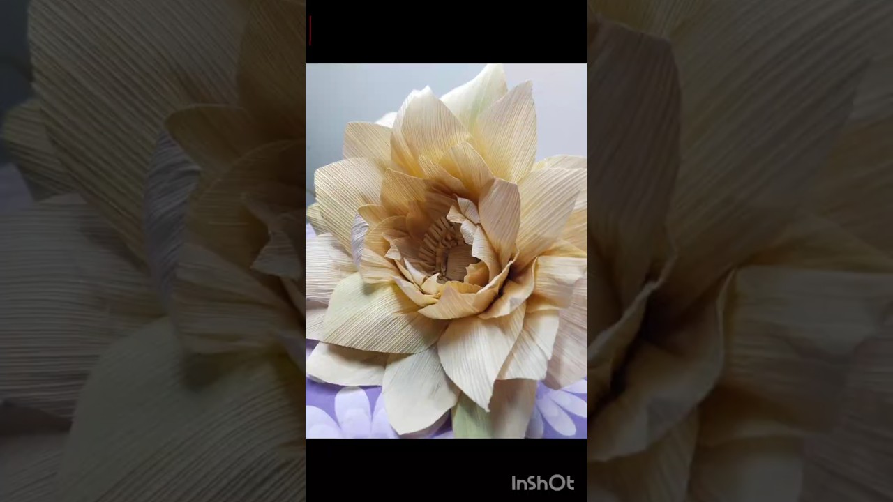 how to make a flower with corn husk | flower making | #flowers #corn #shorts