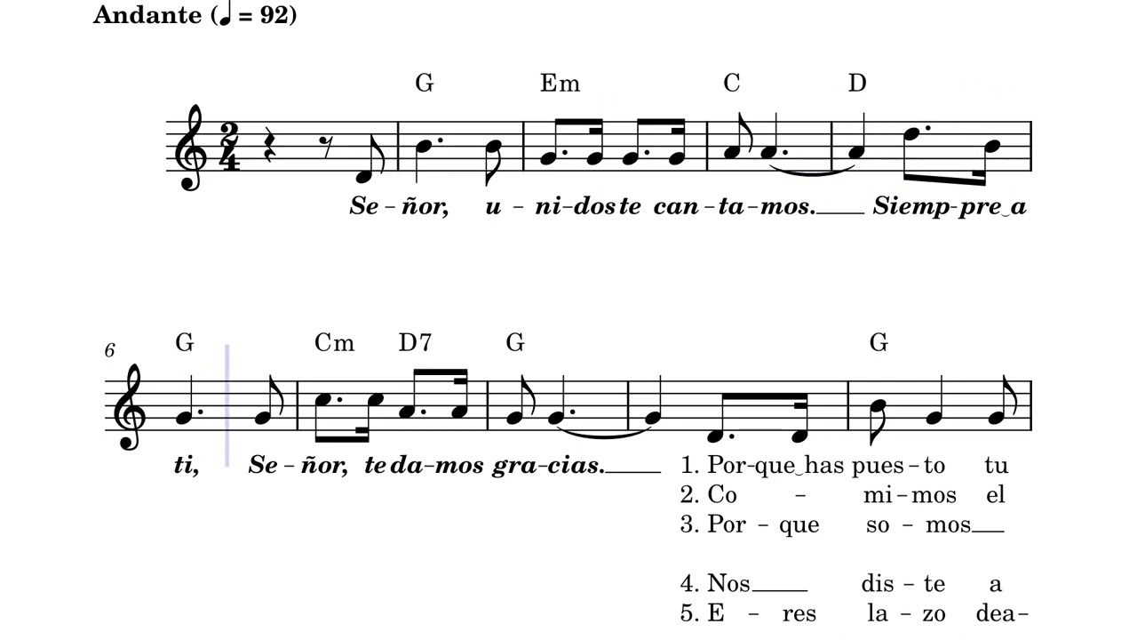 Señor, Te Damos Gracias by Juan Antonio Espinosa