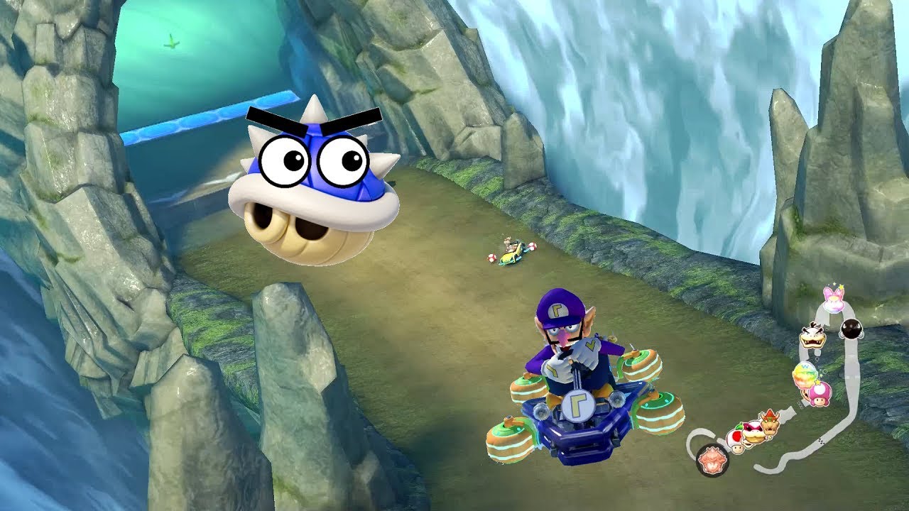 Outrunning MORE Blue Shells in Mario Kart!