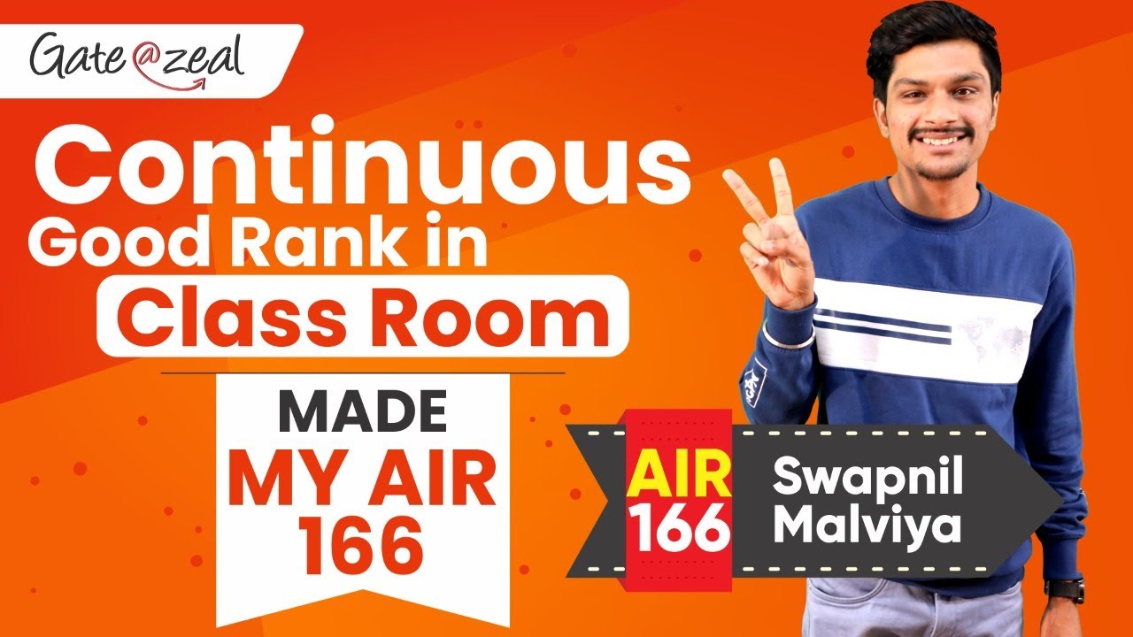 Topper's Talk | Gate 2020 Topper | Swapnil Malviya | Air - 166 CSE | Gate at Zeal