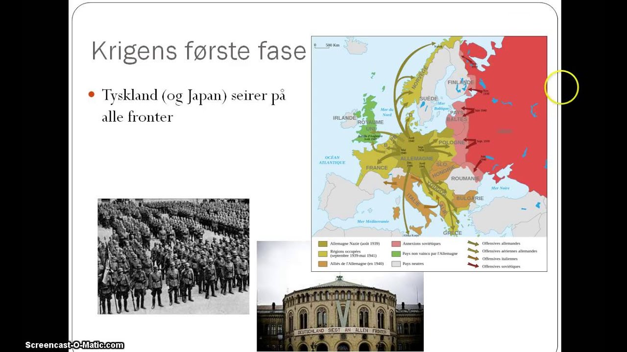 Andre verdenskrig - kort oppsummering