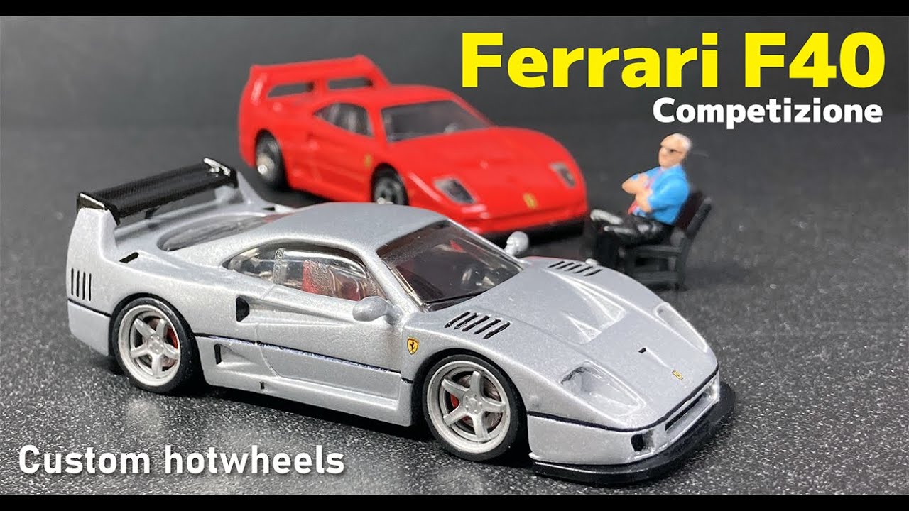 Refining the Ferrari F40 Competizione , custom hotwheels