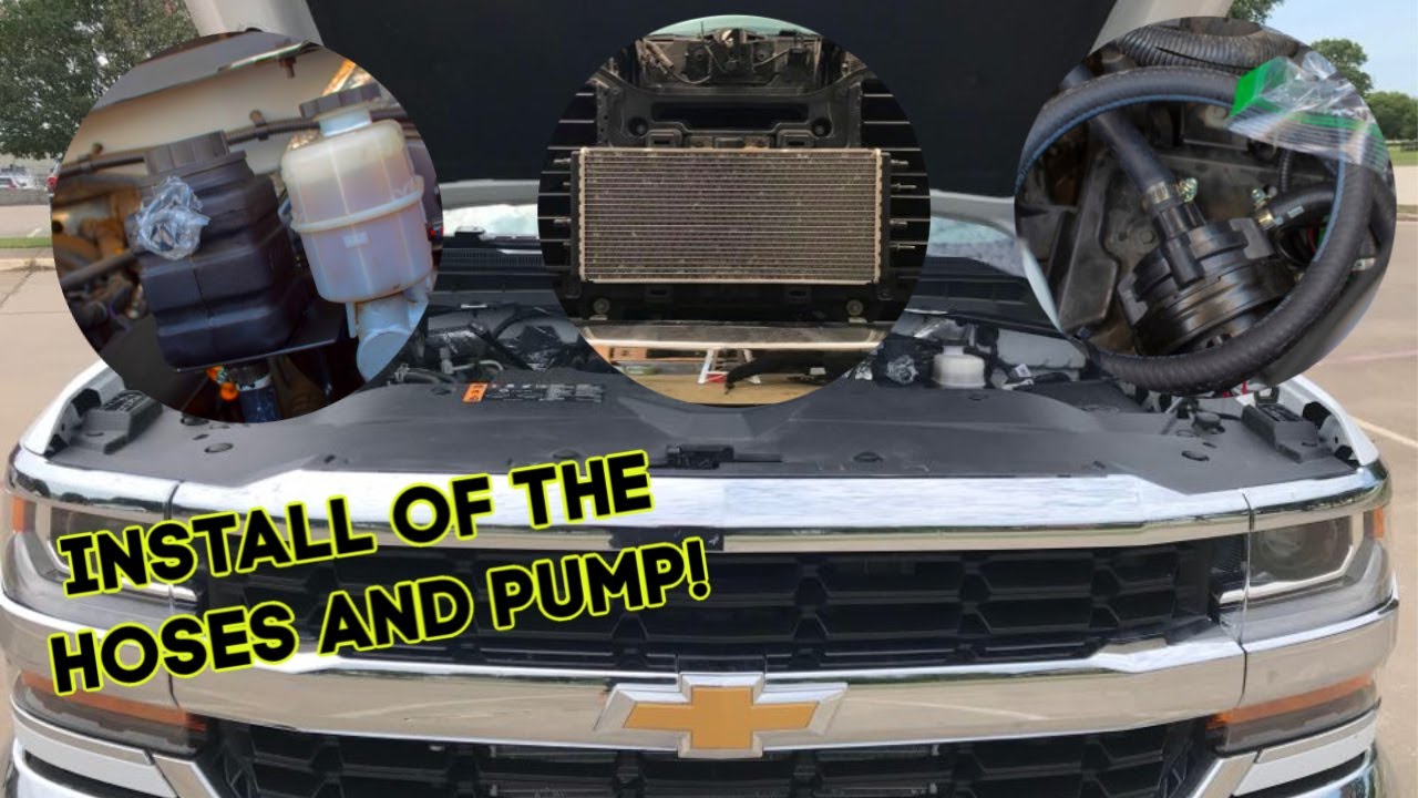 LT4 Supercharger swap: Intercooler pump and hose install