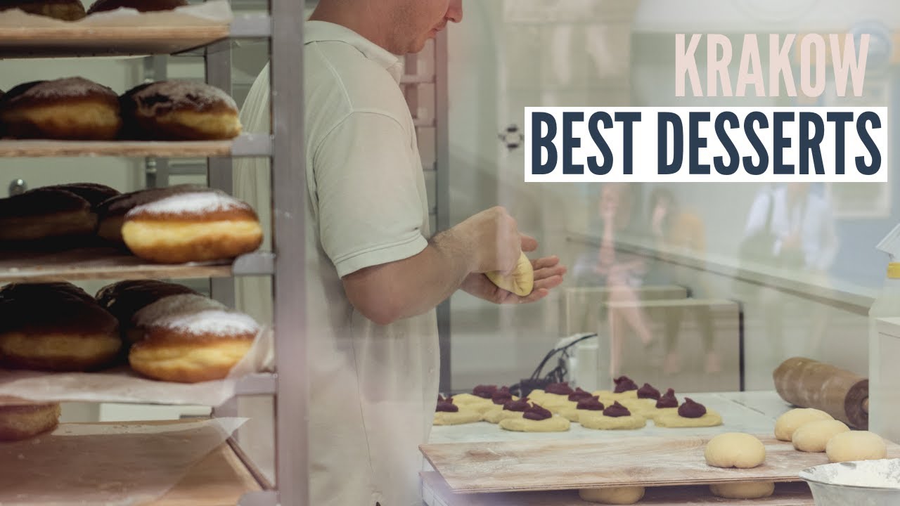 Best Polish Desserts In Krakow | Pączki (Polish Doughnuts), Kremowka, Sernik and Lody