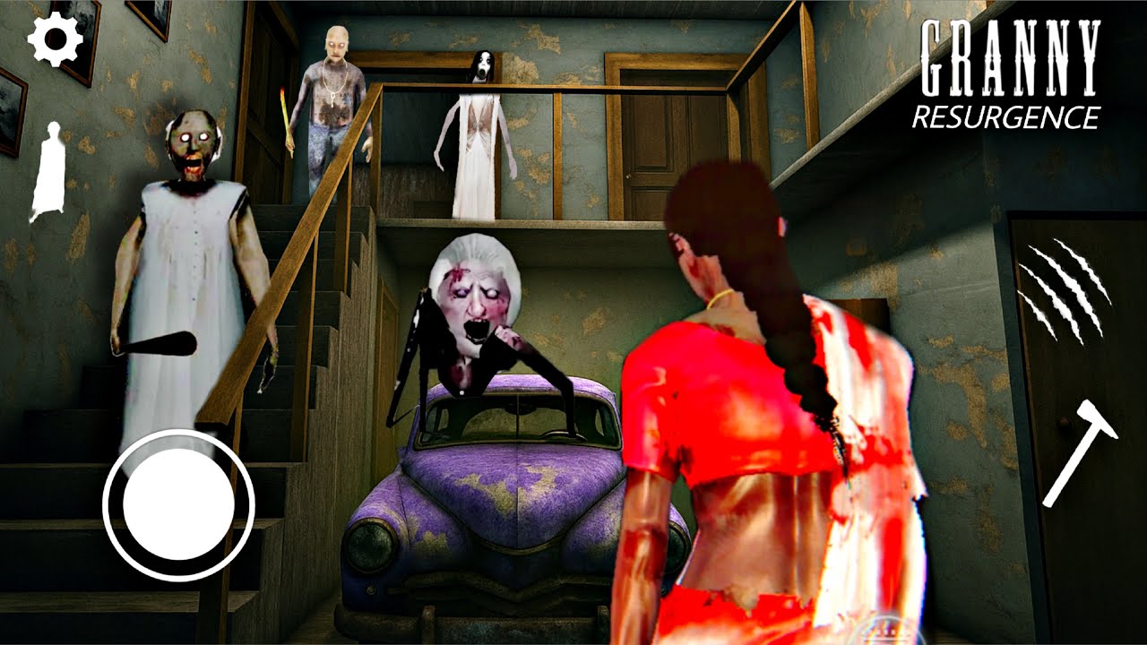 PLAYING AS KAMLA IN GRANNY RESURGENCE || ANGELINA SPIDER CAME OUT OF SEWER 