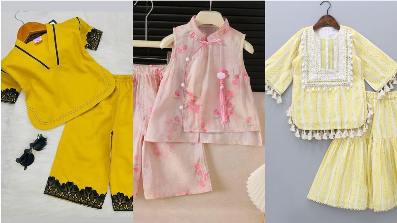 New Little baby girl embroidery designs unique and elegent stylish dresses,💞