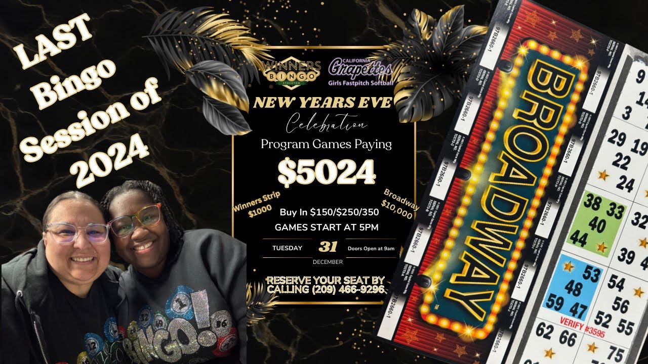 $5,000 NYE Bingo Special @ Winners Grapettes