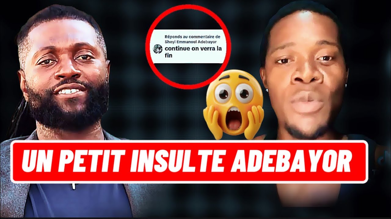 😱PROBLÈME:ADEBAYOR RÉAGIT AUX INSULTES d’un petit dans une vidéo ;dans un commentaire il prévient le