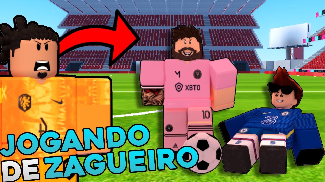 JOGANDO DE ZAGUEIRO NO ROBLOX SUPER LEAGUE SOCCER!