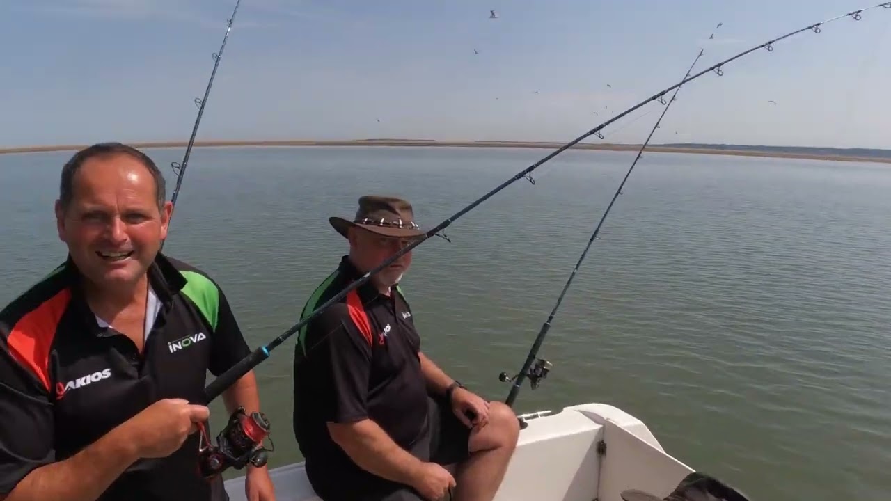 Bass fishing off Prestatyn aboard Life Of Riley
