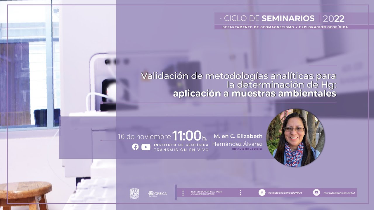 Seminario de geomagnetismo: Validación de metodologías analíticas para la determinación de Hg