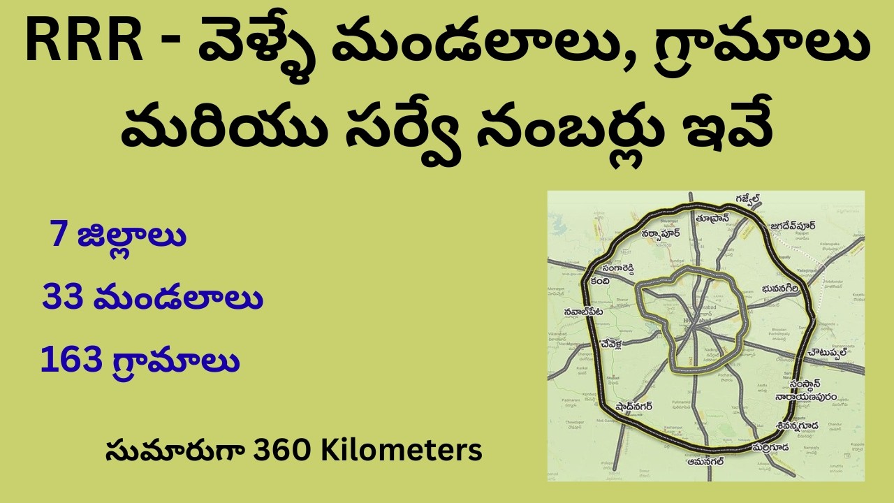 RRR Telangana: Villages & Survey Numbers You MUST Know Before Buying Land