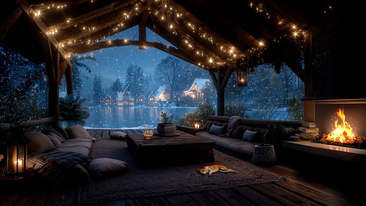 🎐Calming Piano Music with Warm Fireplace &ndash; Boost Your Mood and Relieve Stress Effectively 🎼🌻🕊️