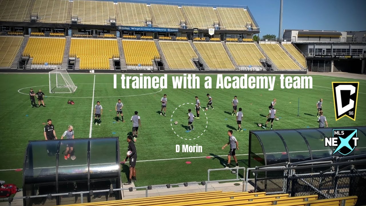 I trained with a MLS Next Academy soccer team | U15 Columbus Crew