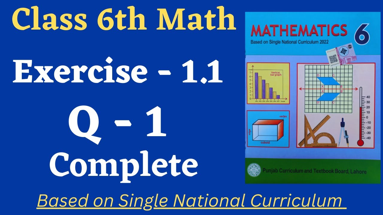 Class 6 Math New Book Exercise 1.1 [ Q 1 ] 6th Math New Book Based on Single National Curriculum