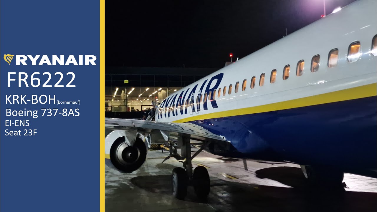 TRIPREPORT | Ryanair | FR6222 | Krakow (EPKK) - Bournemouth (EGHH) | Boeing 737-800