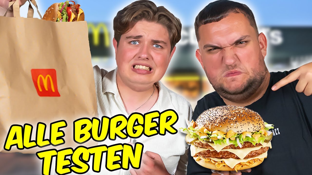 ALLE McDonald's Burger testen! 🍔🤔 mit NicoProd