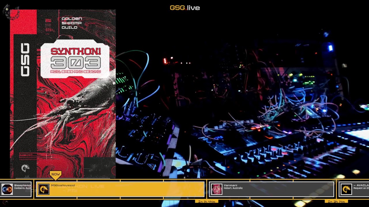 GSG Synthon 303 x 28 Days of Bleep - Day 4.2 - Live Hypnotic Techno - Improvised