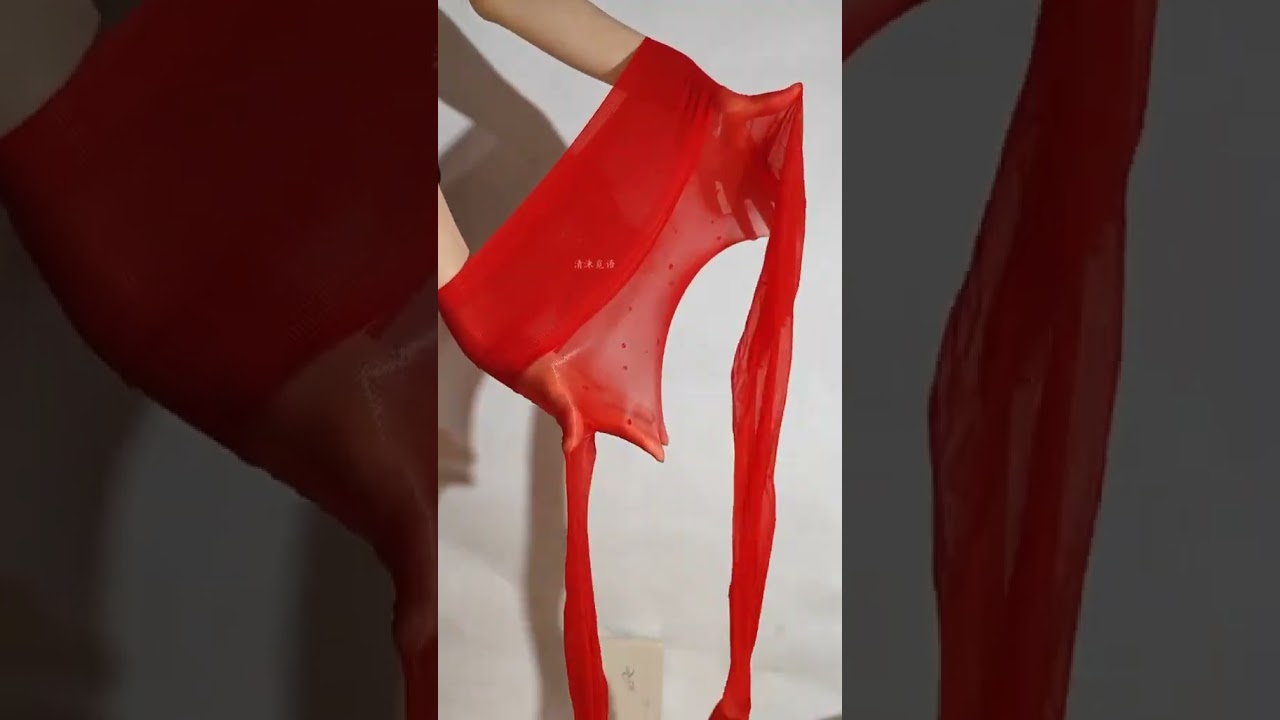 Ultra-Thin Seamless Glossy Polka-dot red Pantyhose
