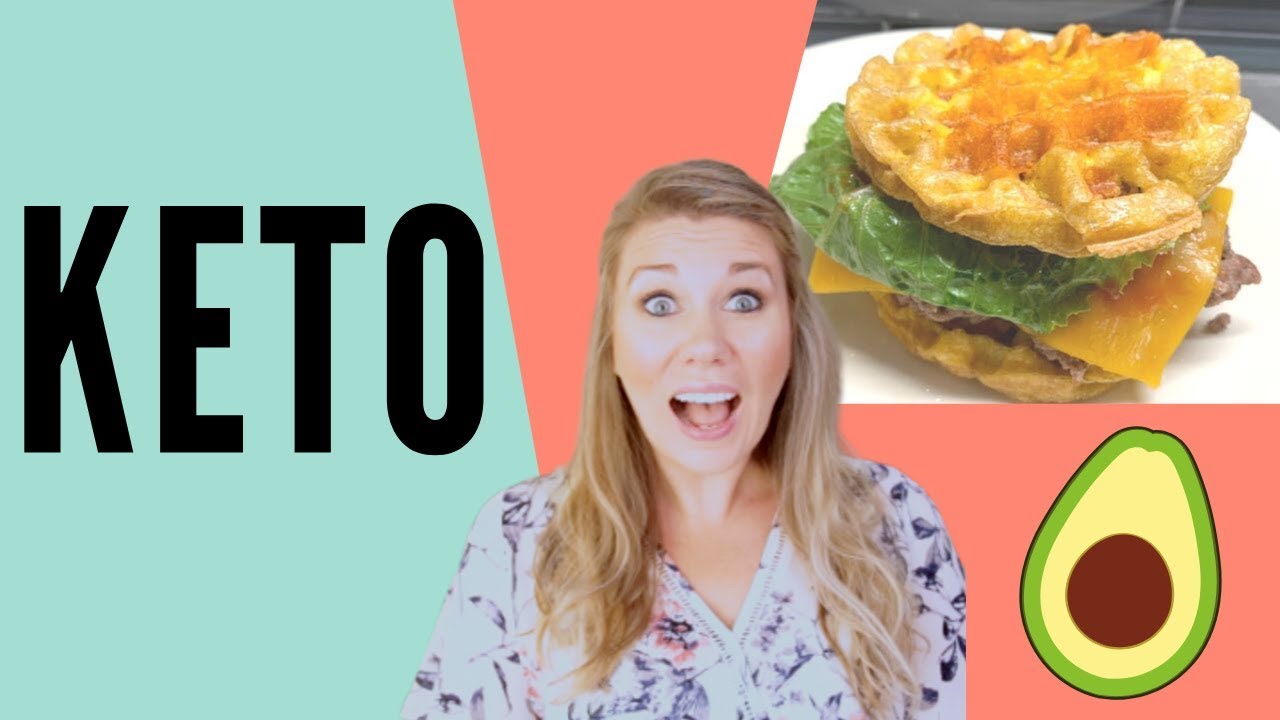 KETO What I Eat In A Day - Cheeseburger CHAFFLES  - Peanut Butter CHAFFLES!