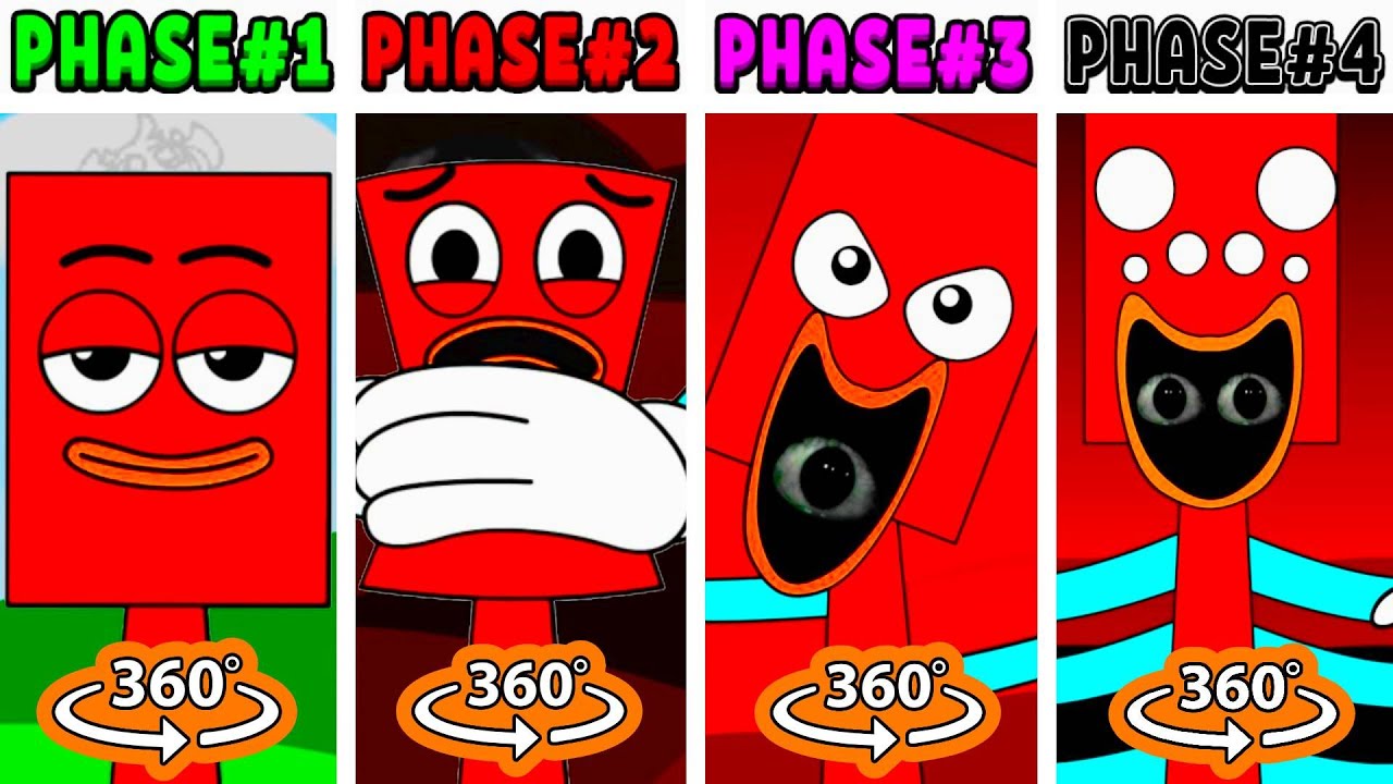 All Phases in New Incredibox Sprunki Oc of Rectangle: From Phase 1 to Phase 4 360 VR! #29