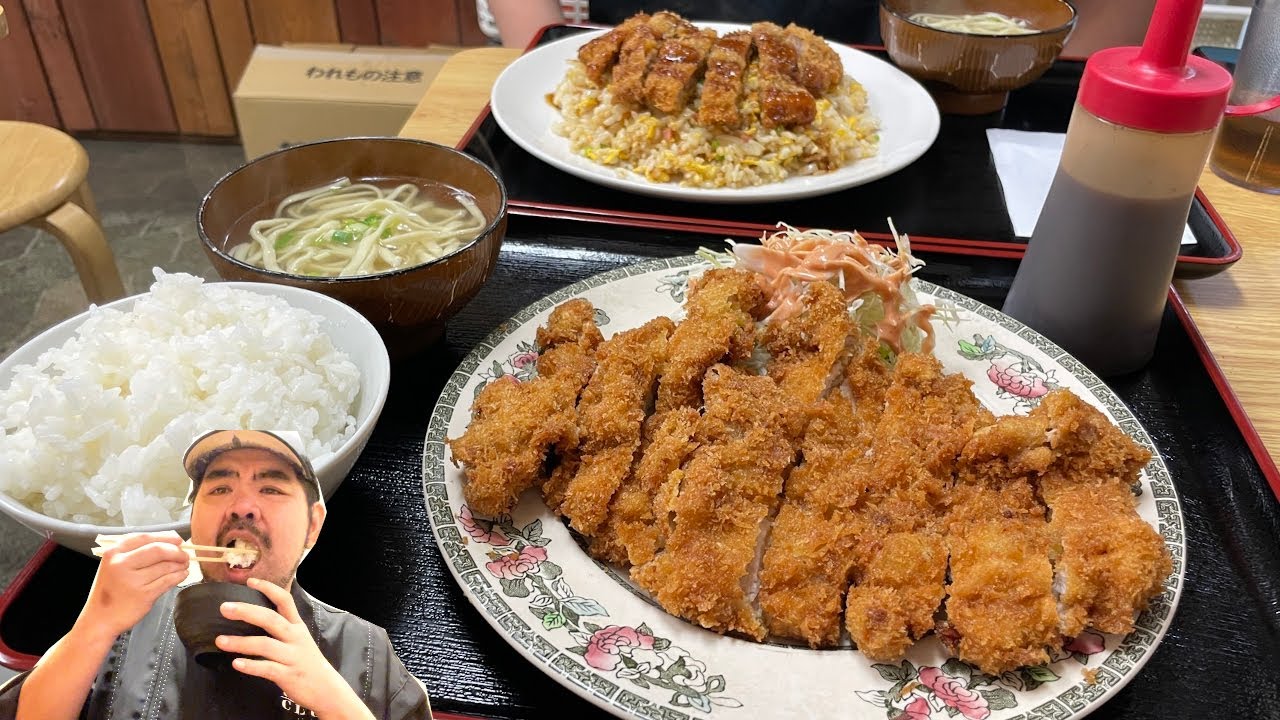 激安でデカ盛りの最高な食堂！沖縄食堂激戦区，糸満市を代表する有名食堂に行ってみた！【沖縄観光/糸満】