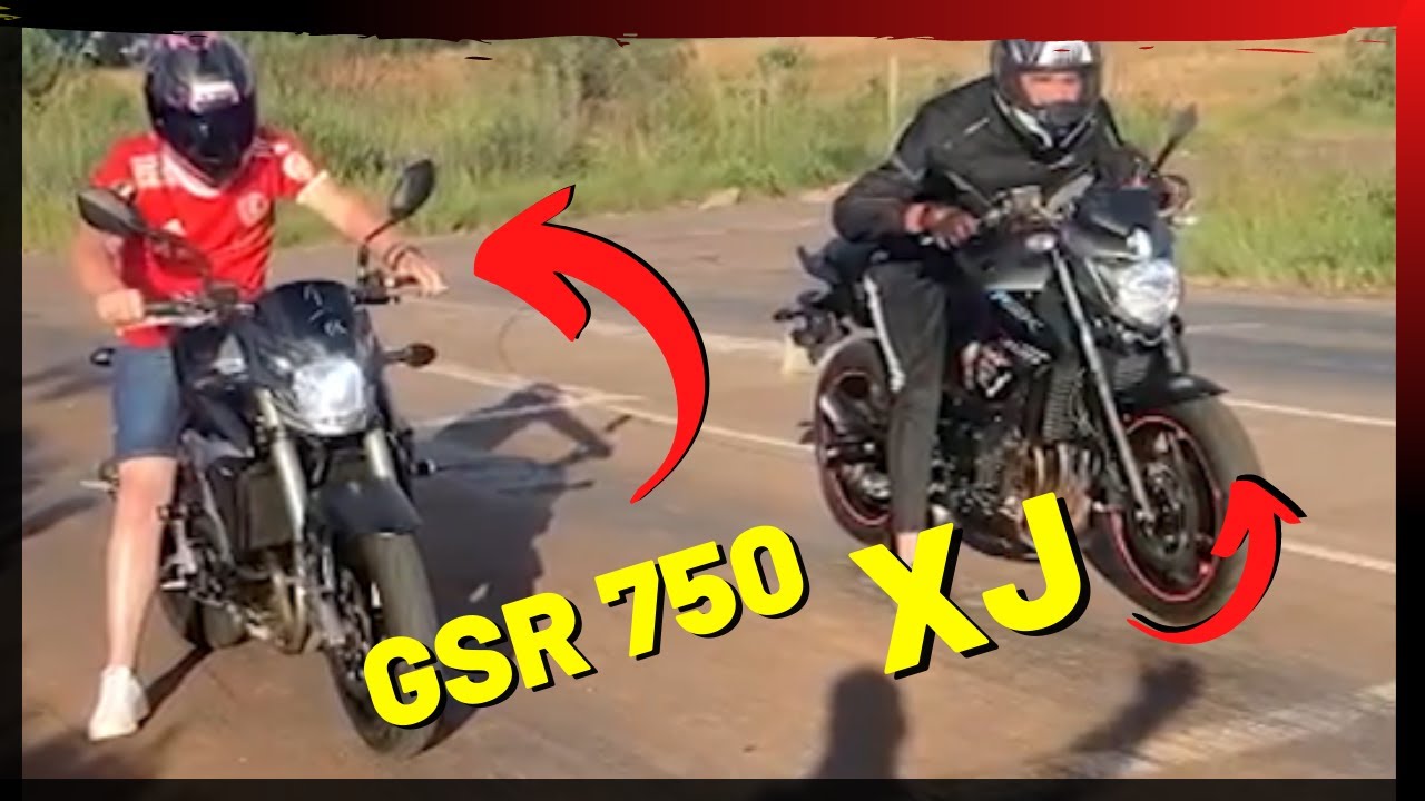 GSR 750 vs XJ-6 (200m)
