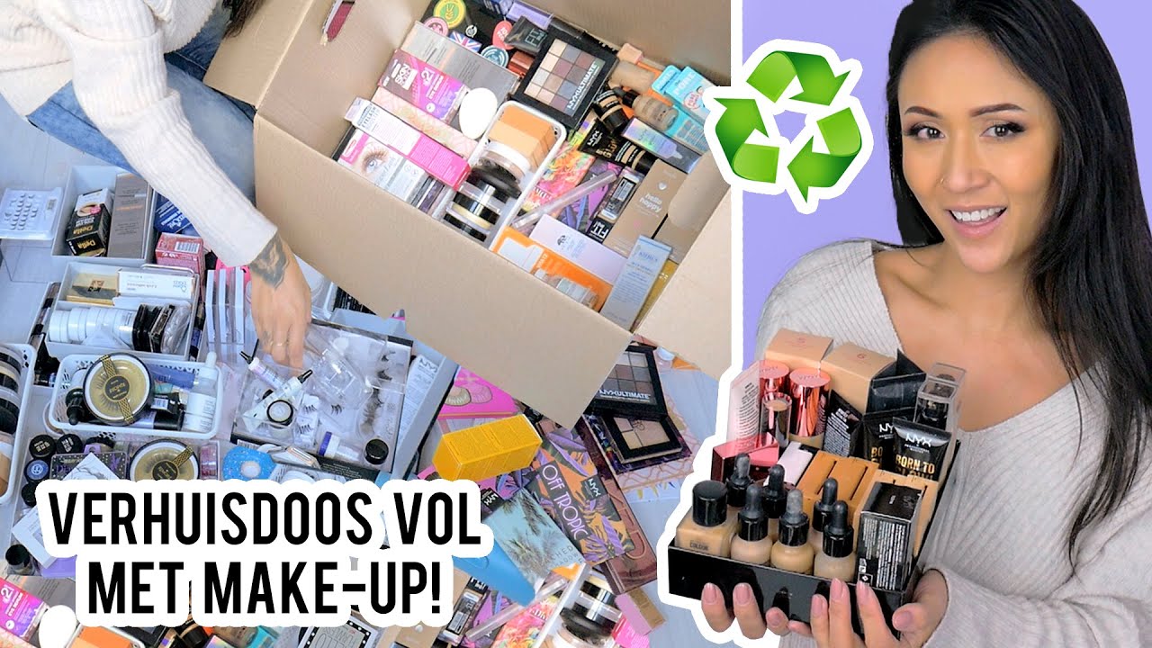 Mijn make-up stash uitzoeken en opruimen!  (na de verhuizing 2021) ShelingBeauty