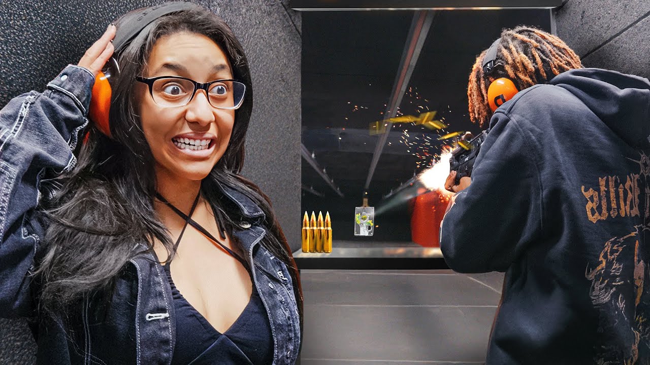 My CRUSH Took Me To The GUN RANGE 😱