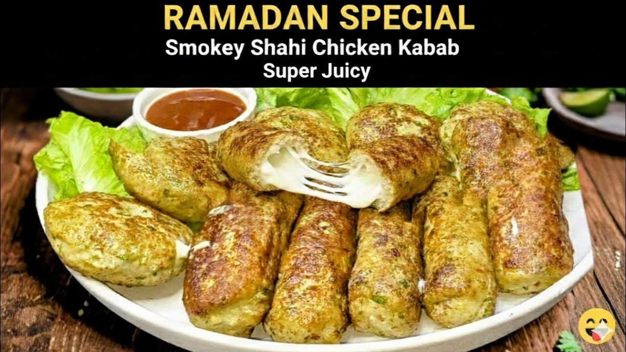 Ramadan Special New Shahi Chicken Kabab Roll Itne Juicy Kabab Pehle Kabhi Nahi Khaye Honge! 🔥 