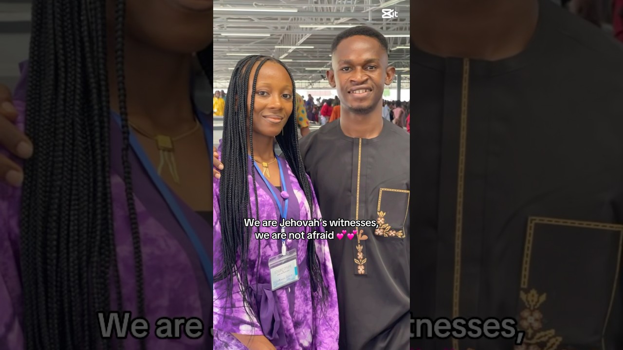 We are Jehovah&rsquo;s witnesses, we are not afraid 💪🏽💕💕